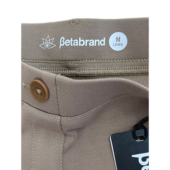 NWT Betabrand Dress Pant Yoga Pants in Khaki Twill Medium Long - Picture 6 of 16